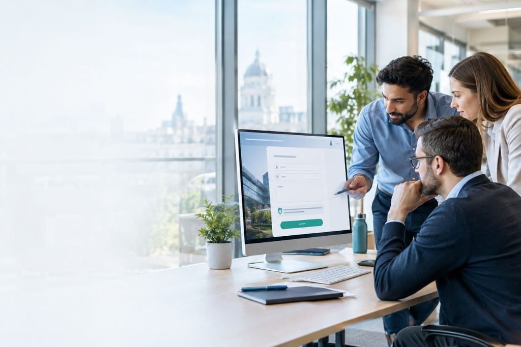 GDPR-compliant business website lead form