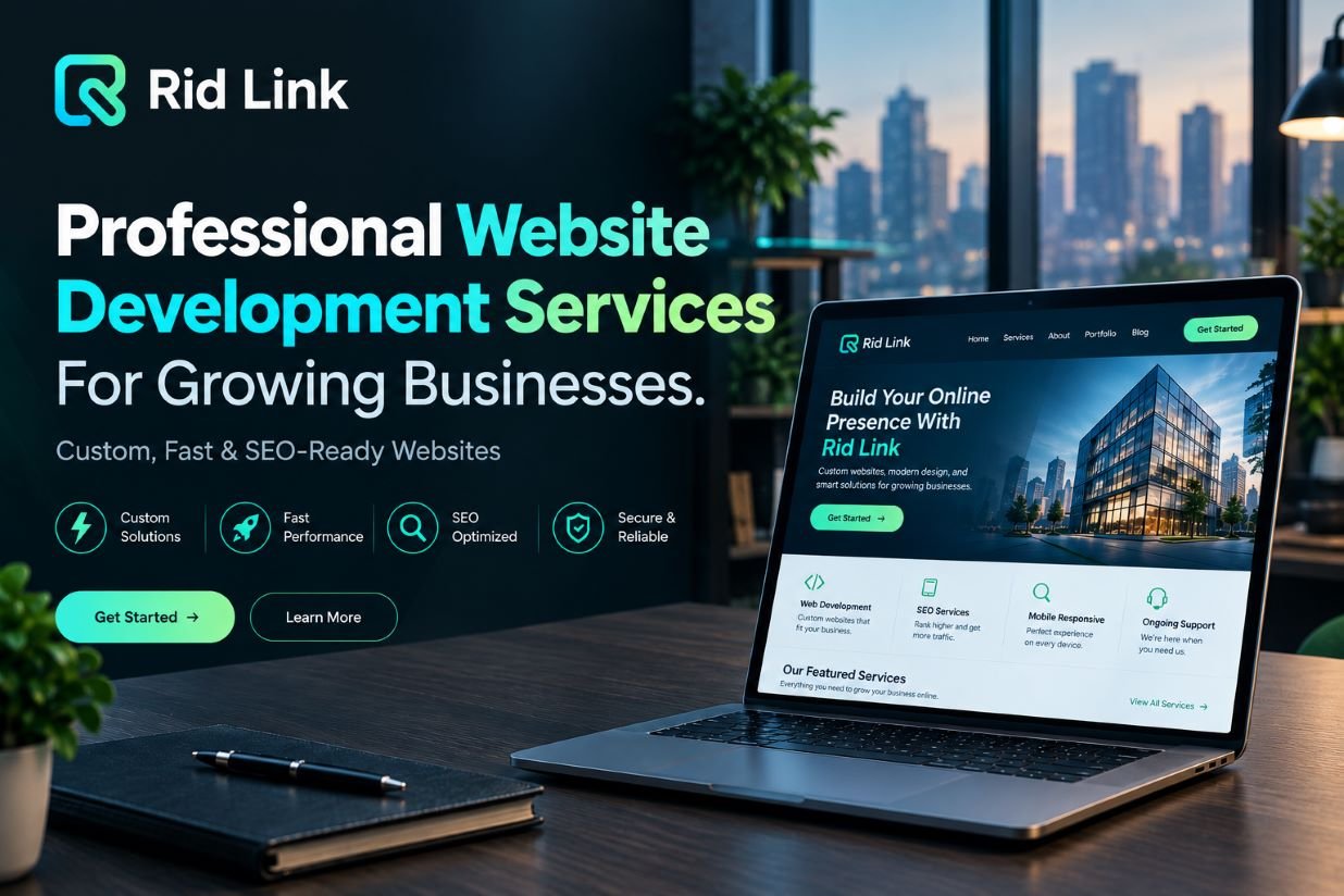 Professional website development services for custom fast and SEO ready business websites