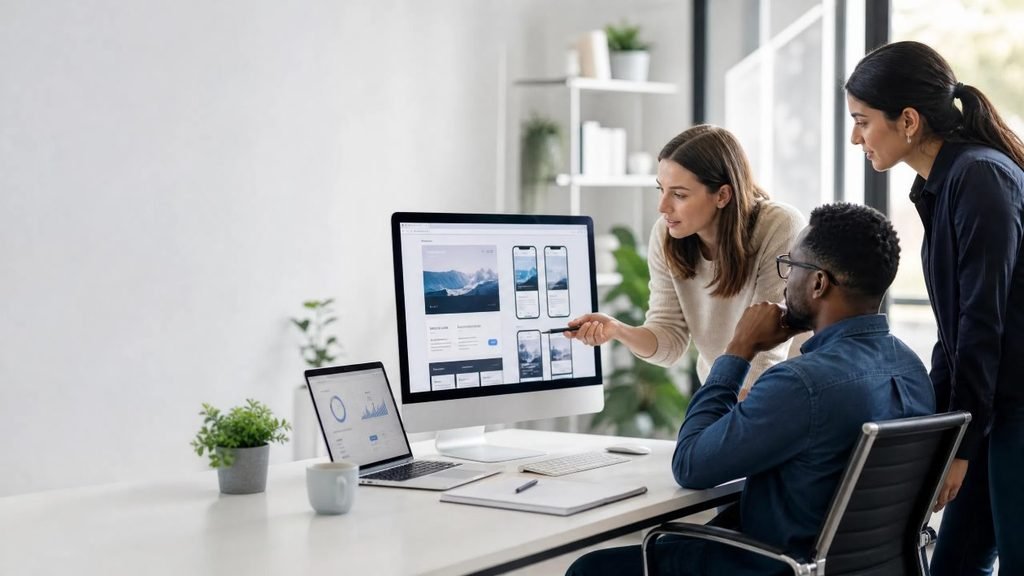 Custom website development for growing businesses with SEO and conversion-focused design